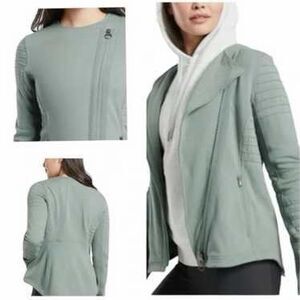 ATHLETA Women’s Green Moto Jacket Size XL Style #982849